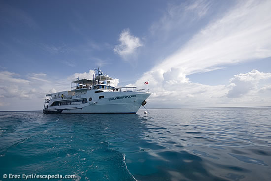 The Stella Maris Explorer operating in Tubbataha