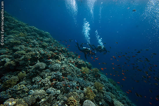 The saddle of the Blue Hole